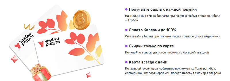 Карта магазина Улыбки Радуги