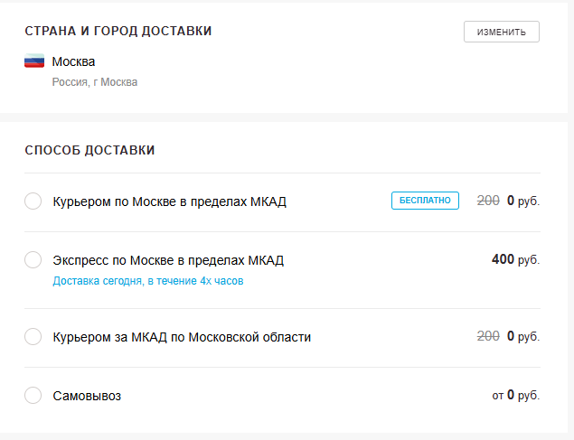 Доставка Randewoo